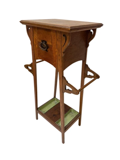 Arts & Crafts Art Nouveau Extra Large Pedestal or Plant Stand, 1900s